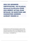 2024	3CX ADVANCED CERTIFICATION / 3CX Academy, Advanced Certification EXAM 2024 NEWEST ACTUAL EXAM DETAILED 100 QUESTIONS AND GUARANTEED ANSWERS ALREADY GRADED A+                  Your 3CX has only one SIP Trunk and receives a call from number  8135791691