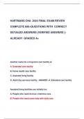 HARTMANS CNA 2024 FINAL EXAM REVIEW  COMPLETE 600+QUESTIONS WITH CORRECT  DETAILED ANSWERS (VERIFIED ANSWERS )| ALREADY GRADED A+