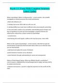 Social Psychology - correct answers Examines influence of social processes on way people think, feel, behave  Attitudes - correct answers Positive/negative evaluative reaction toward person, object, concept  Attitude Strength: Durability & Impact - correc