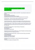 CTCD EXAM QUESTIONS AND ANSWERS