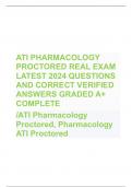 ATI PHARMACOLOGY  PROCTORED REAL EXAM  LATEST 2024 QUESTIONS  AND CORRECT VERIFIED  ANSWERS GRADED A+  COMPLETE /ATI Pharmacology  Proctored, Pharmacology  ATI Proctored A provider prescribes phenobarbital for a client who has a  seizure disorder. The med