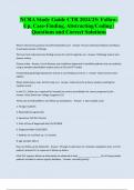 NCRA Study Guide CTR 2024/25: FollowUp, Case-Finding, Abstracting/Coding | Questions and Correct Solutions