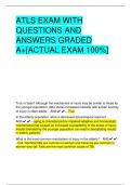 ATLS EXAM WITH QUESTIONS AND ANSWERS GRADED A+[ACTUAL EXAM 100%]