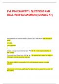 PVL3704 EXAM WITH QUESTIONS AND WELL VERIFIED ANSWERS [GRADED A+]