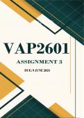 VAP2601 Assignment 3 Due 9 June 2024