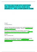 ATI TEAS 2024 EXAM WITH QUESTIONS AND ANSWERS [ACTUAL EXAM 100%] GRADED A+…REAL EXAM!!![SMART EXAM]