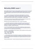 McCarthy ENWC exam 1 with correct answers 2024