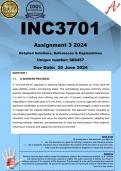 INC3701 Assignment 3 (COMPLETE ANSWERS) 2024 (688457)- DUE 25 June 2024