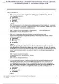 Test Bank Pharmacology A PatientCentered Nursing Process Approach, 11th Edition by Linda E. McCuistion Chapter 1-58: LATEST 2024/ CORRECT QUESTIONS AND ANSWERS