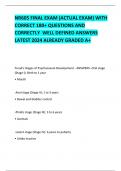 NR605 FINAL EXAM (ACTUAL EXAM) WITH CORRECT 180+ QUESTIONS AND CORRECTLY  WELL DEFINED ANSWERS LATEST 2024 ALREADY GRADED A+ 