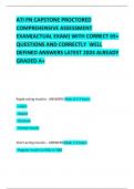 ATI PN CAPSTONE PROCTORED COMPREHENSIVE ASSESSMENT EXAM(ACTUAL EXAM) WITH CORRECT 65+ QUESTIONS AND CORRECTLY  WELL DEFINED ANSWERS LATEST 2024 ALREADY GRADED A+ 