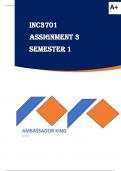 INC3701 Assignment 3 (COMPLETE ANSWERS) 2024 (688457)- DUE 25 June 2024  100% TRUSTED workings, explanations and solutions. for assistance Whats-App   