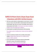 NURS 615-Pharm Exam 2-Super Duper Exam 2 Questions and Answers