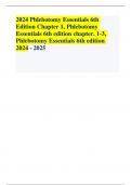 2024 Phlebotomy Essentials 6th  Edition Chapter 1, Phlebotomy  Essentials 6th edition chapter. 1-3,  Phlebotomy Essentials 6th edition 2024 - 2025 An early medical theory developed by stated that disease was the result of excess substance... - CORRECT ANS