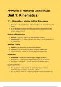 AP Physics C_ Mechanics Ultimate Guide with 100% Correct Answers