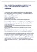 HESI RN EXIT EXAM V2 2024-2025 ACTUAL  EXAM WITH VERIFIED SOLUTIONS WELL ANALYSED      The nurse assumes care of a postoperative adult client with type 2 diabetes mellitus and learns that the client has a current blood glucose level of 720 mg/dL. When ass