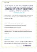 ATI RN MENTAL HEALTH PROCTORED NEWEST 2024 TEST BANK AND 2023 TEST BANK COMPILATION 500 QUESTIONS AND CORRECT DETAILED ANSWERS WITH RATIONALES (VERIFIED ANSWERS) ALREADY GRADED A+ (WITH NGN QUESTIONS)