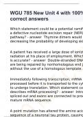 WGU 785 New Unit 4 with 100% correct answers