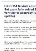 BIOD 151 Module 4 Problem Set exam fully solved & verified for accuracy (latest update)