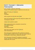 Unit 4_ Concept 2 - Adenosine Triphosphate  with Verified Correct Answers