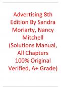 Solutions Manual For Advertising 8th Edition By Sandra, Moriarty, Nancy, Mitchell