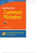 Learning from Common Mistakes Get it right with the Cambridge Learner Corpus Guy Brook-Hart