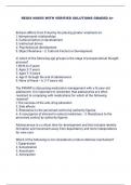 REGIS NU665 WITH VERIFIED SOLUTIONS GRADED A+      Erikson differs from Freud by his placing greater emphasis on:   1.	Interpersonal relationships  2.	Cultural factors in development  3.	Instinctual drives  4.	Psychosexual development  5.	Object Relations