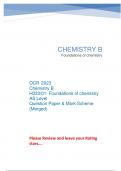 OCR 2023 Chemistry B H033/01: Foundations of chemistry AS Level Question Paper & Mark Scheme (Merged)