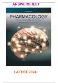 T Bank for Pharmacology Connections to Nursing Practice,3rd Edition by Michael P. Adams Covering Chapter||Answersheet||Latest 2024 ||Verified by exerts 