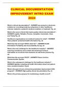 CLINICAL DOCUMENTATION IMPROVEMENT INTRO EXAM 2024