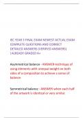 IEC YEAR 3 FINAL EXAM NEWEST ACTUAL EXAM COMPLETE QUESTIONS