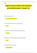 Angler Ed Study Guide by NM Questions  and Verified Answers | Passed | A+