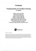  Test Bank For Fundamentals of Canadian nursing 4TH edition kozier