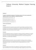 Indiana University Medical Surgical Nursing Exam 1