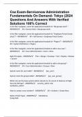 Csa Exam-Servicenow Administration Fundamentals On Demand- Tokyo (2024 Questions And Answers With Verified Solutions 100% Correct