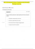 BIO 152 Module 6 Exam-Questions and Answers  Portage Learning