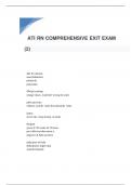 ATI RN COMPREHENSIVE EXIT EXAM