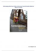 Testbank For Anthropology What Does It Mean to Be Human Second Canadian Edition by-stamped