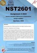 NST2601 Assignment 2 (COMPLETE ANSWERS) 2024  - DUE  June 2024