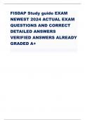 FISDAP Study guide EXAM  NEWEST 2024 ACTUAL EXAM QUESTIONS AND CORRECT  DETAILED ANSWERS  VERIFIED ANSWERS ALREADY  GRADED A