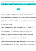 NFHS Rules football exam 2024 with 100% correct answers