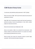 CQM Student Study Guide QUESTIONS & ANSWERS 2024 ( A+ GRADED 100% VERIFIED)