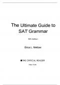 The Ultimate Guide To SAT Grammar - 5th Edition