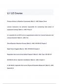 LI / LE Course QUESTIONS & ANSWERS 2024 ( A+ GRADED 100% VERIFIED)