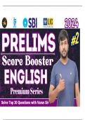 Score Booster Prelims-2