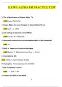 Kappa Alpha Psi BUNDLED KAPPA ALPHA PSI PRACTICE TEST  Kappa Alpha Psi MTA Preparation Test  Kappa Alpha Psi Info  Kappa Alpha Psi History  Kappa Alpha Psi - Cumulative Test - 1 Questions And Answers Already Graded A+