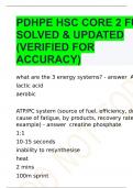 PDHPE HSC CORE 2 FULLY SOLVED & UPDATED (VERIFIED FOR ACCURACY)