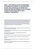 NIGP - CPP MODULE B NR (FROM NIGP - CPP MODULE B BOOK (1-70) STARTING AT #61 (DILLION RULE) IS FROM THE HIGHLIGHTED INFORMATION ON SLIDES) LATEST QUESTIONS WITH 100% CORRECT ANSWERS!!