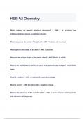 HESI A2 Chemistry QUESTIONS & ANSWERS 2024 ( A+ GRADED 100% VERIFIED)