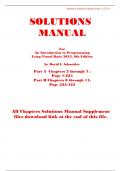 Solutions Manual with Test Bank for An Introduction to Programming Using Visual Basic 2012 9th Edition By David Schneider (All Chapters, 100% Original Verified, A+ Grade)